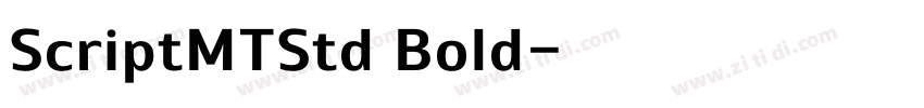 ScriptMTStd Bold字体转换